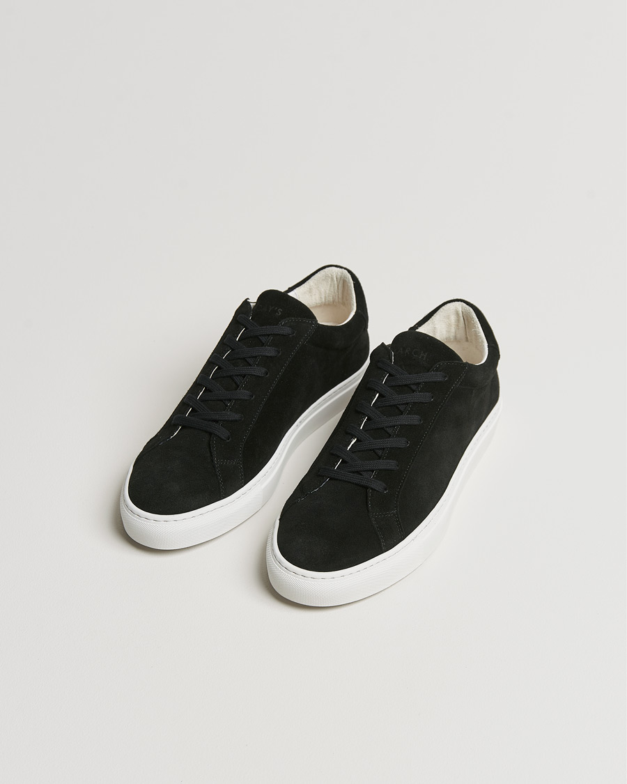 Men | A Day's March | A Day's March | Suede Marching Sneaker Black
