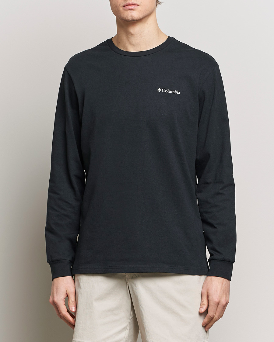Homme | T-Shirts | Columbia | Explorers Canyon Long Sleeve T-Shirt Black