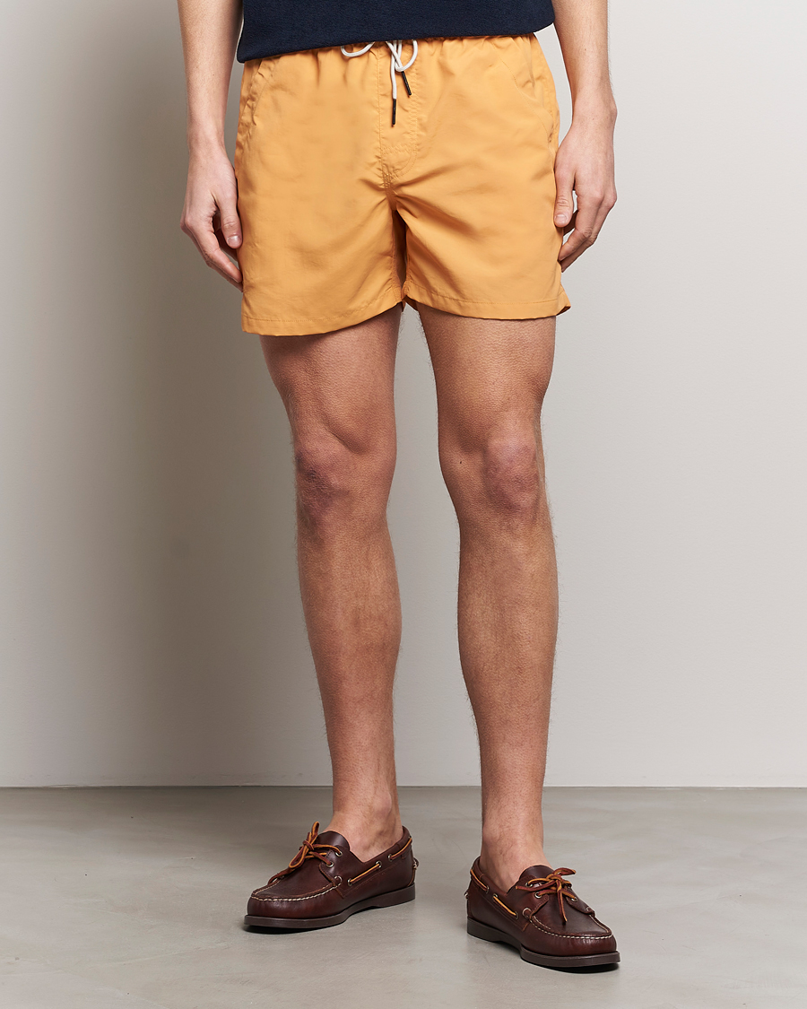 Men | Drawstring swim shorts | OAS | Plain Swimshorts Orange