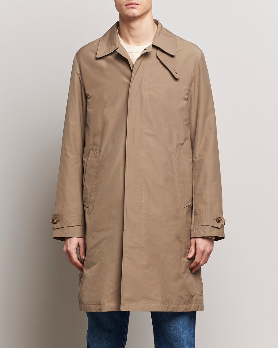 Men | Coats & Jackets | Baracuta | Original Cotton Cloth Paul Coat Tan