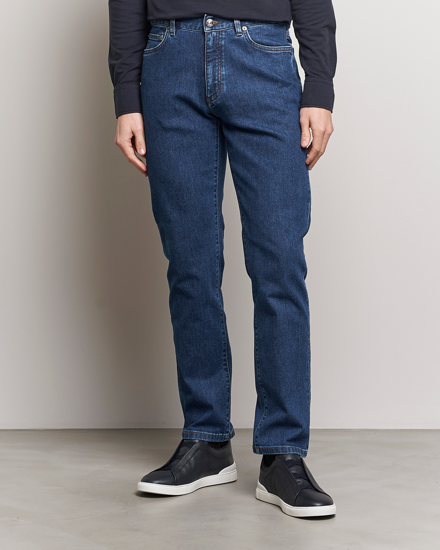 Herr | Kläder | Zegna | Slim Fit 5-Pocket Jeans Stone Wash