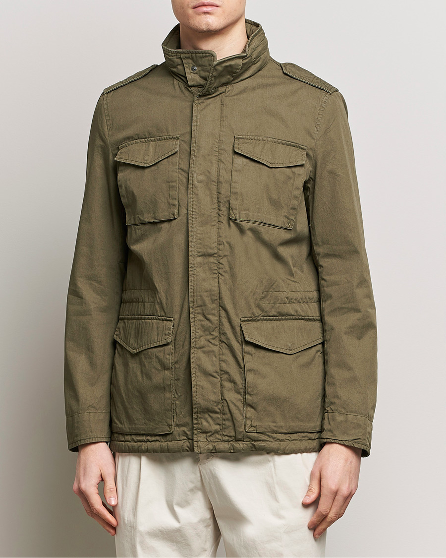 Men | Coats & Jackets | Herno | Cotton Field Jacket Military