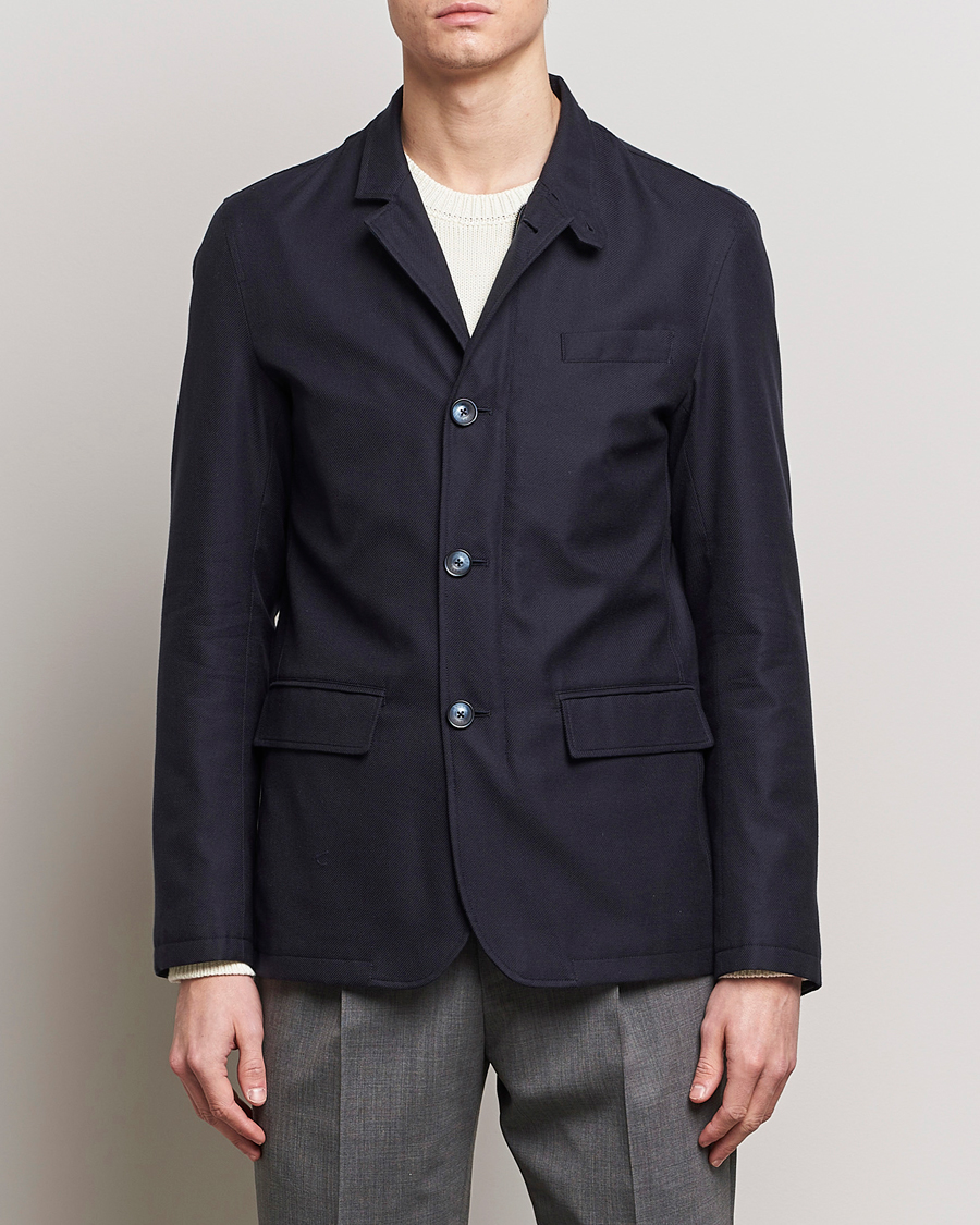 Men | Clothing | Herno | Cotton/Cashmere City Jacket Navy