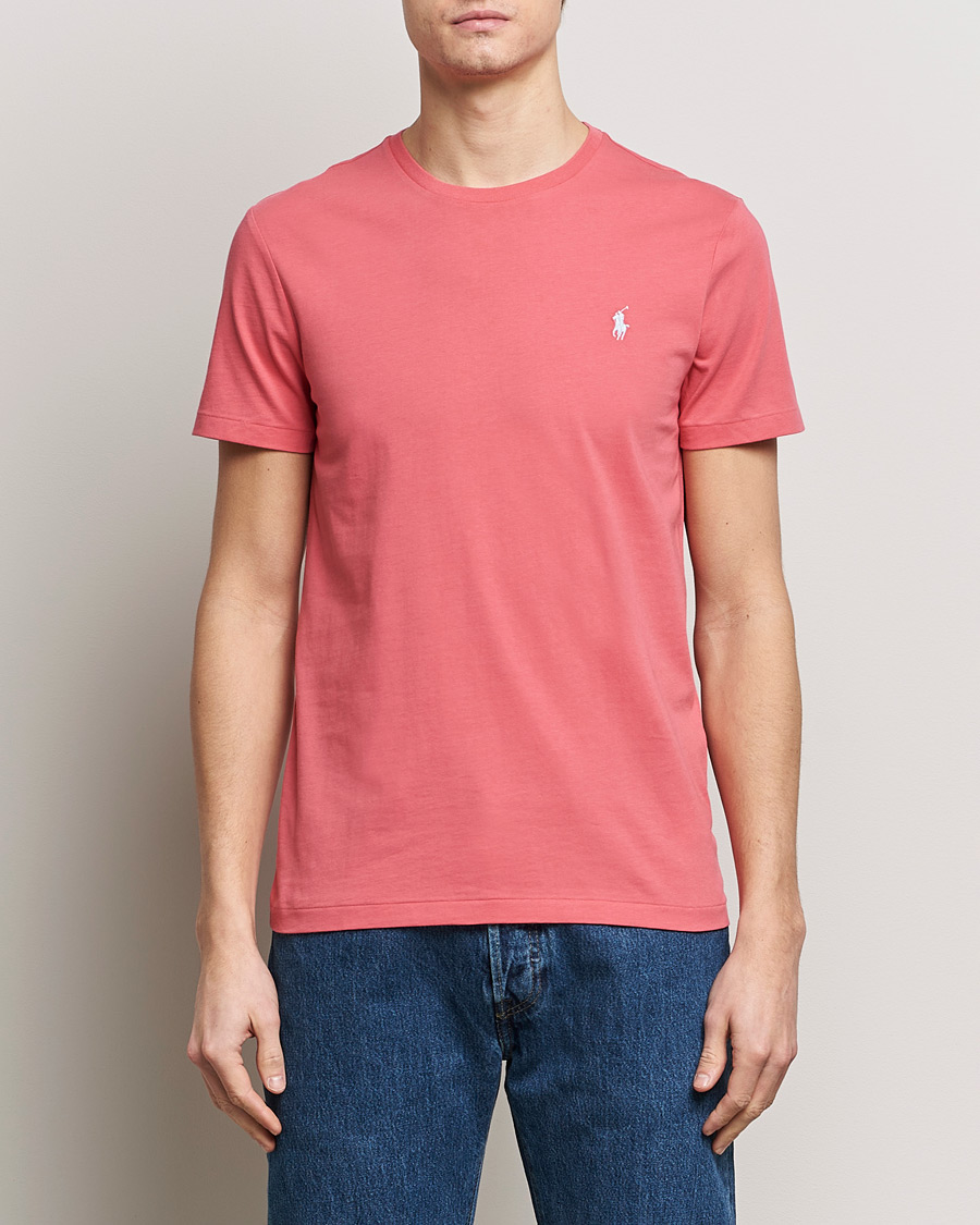 Men | T-Shirts | Polo Ralph Lauren | Crew Neck T-Shirt Pale Red