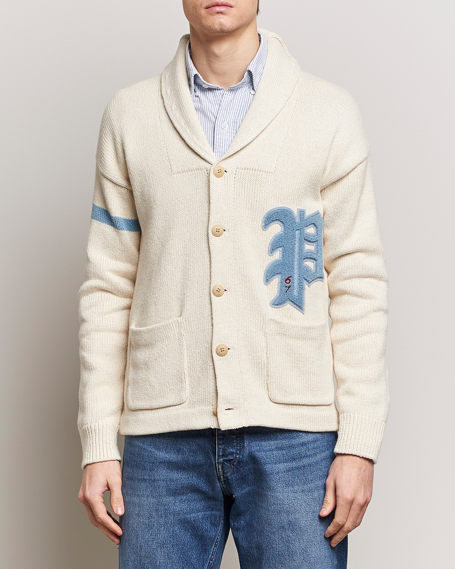 Men | Sweaters & Knitwear | Polo Ralph Lauren | Cotton/Linen Shawl Collar Cardigan Andover Cream