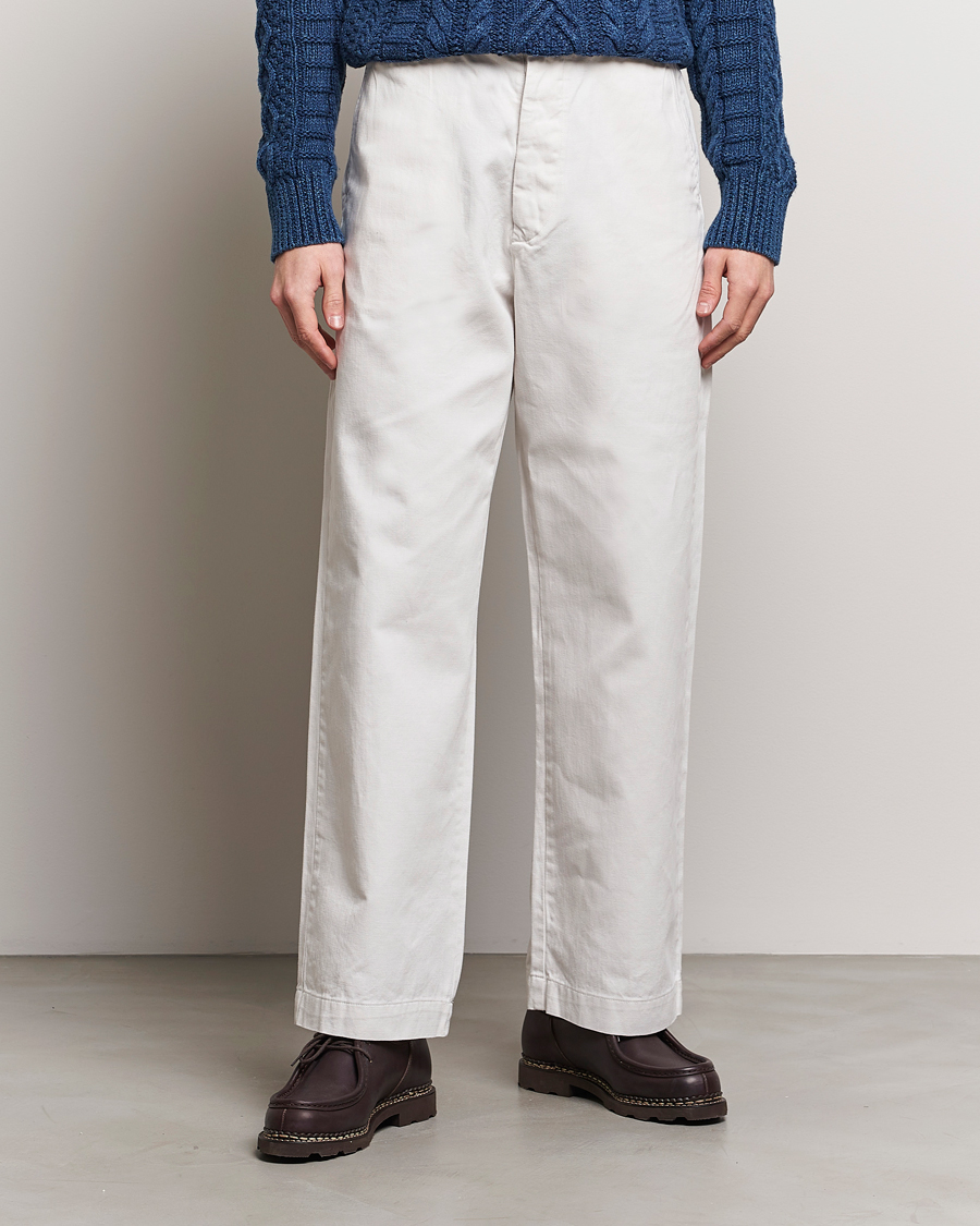 Men | Trousers | Polo Ralph Lauren | Rustic Twill Chinos Deckwash White
