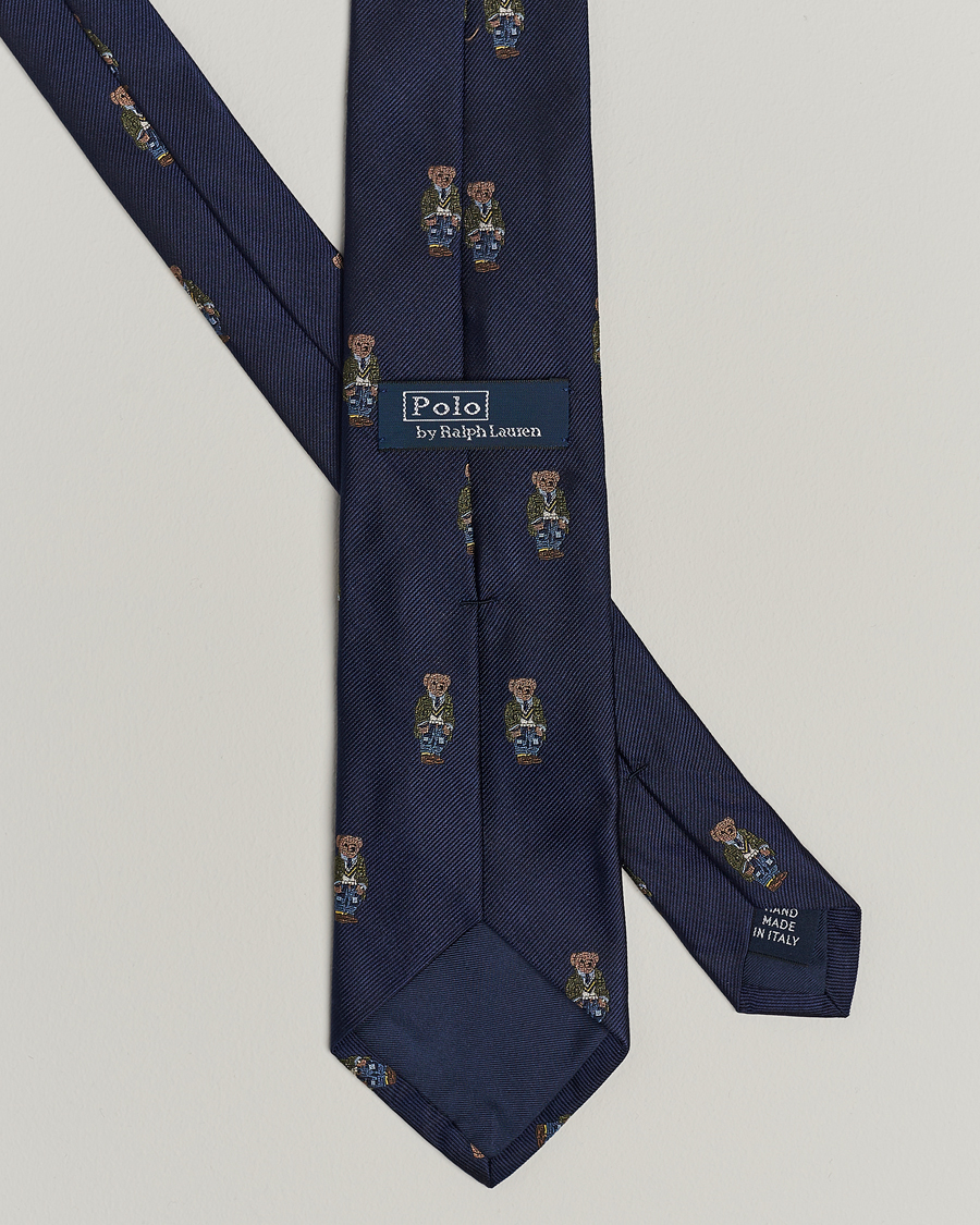 Men | Ties | Polo Ralph Lauren | Heritage Bear Tie Navy