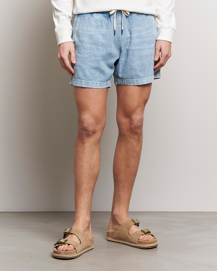 Men | Clothing | Polo Ralph Lauren | Prepster Denim Shorts Light Wash