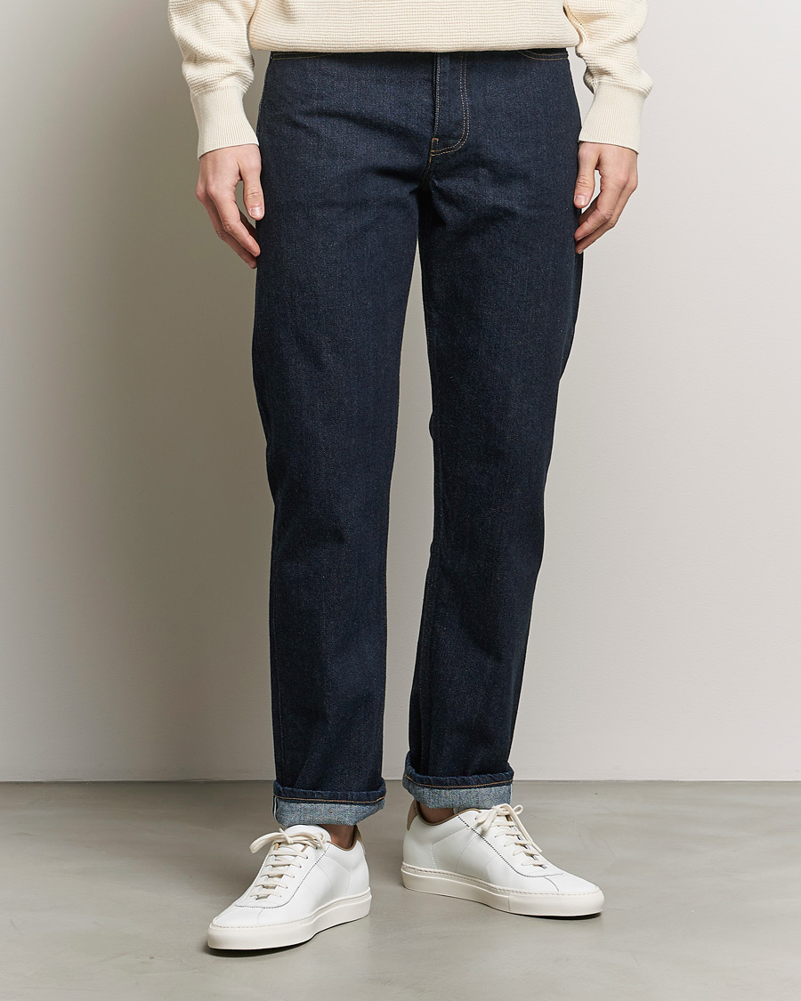Men |  | Sunspel | Japanese Selvedge Jeans Blue