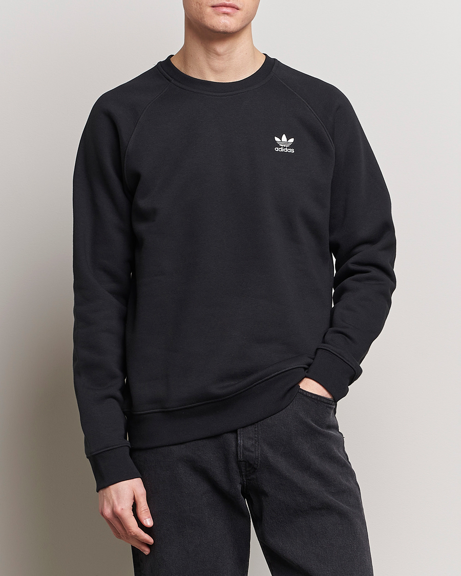 Men | Clothing | adidas Originals | Essential Crew Neck Sweatshirt Black