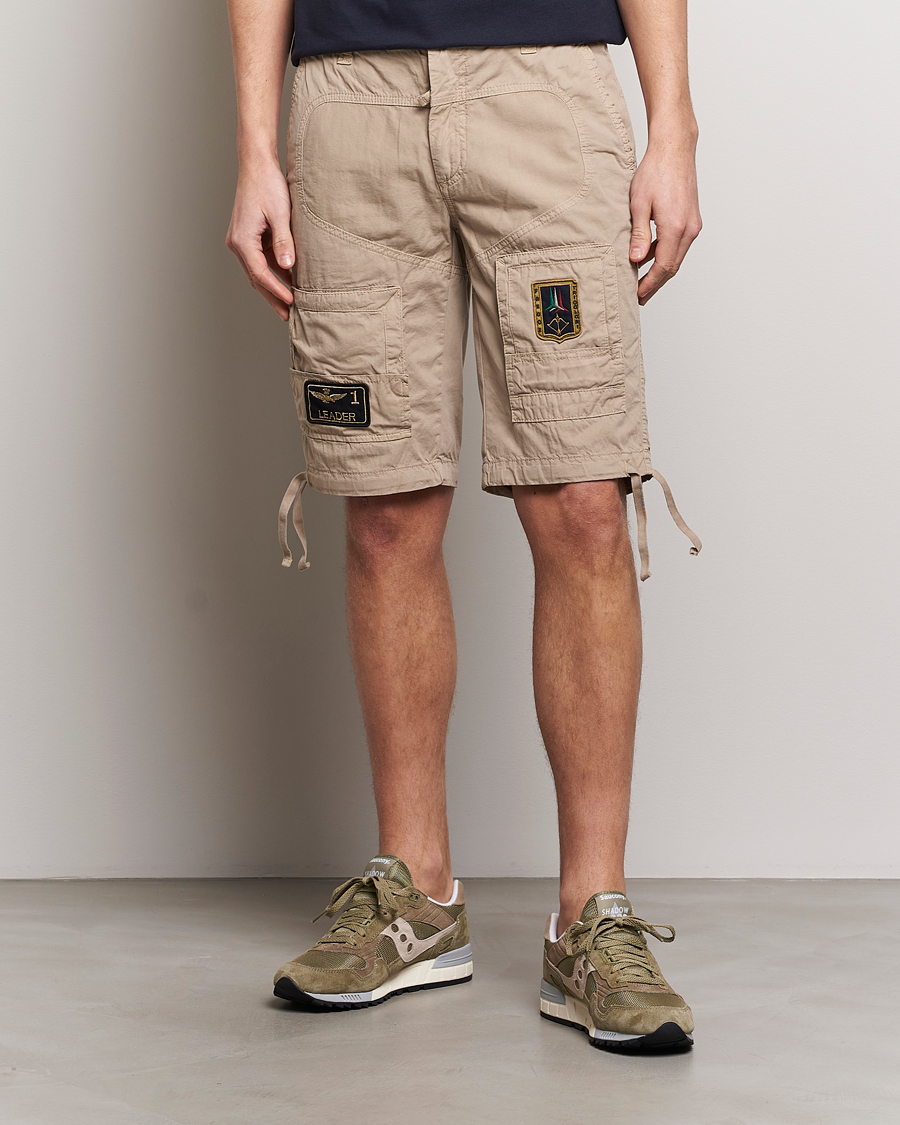 Men | Cargo Shorts | Aeronautica Militare | Heritage Bermuda Shorts Beige
