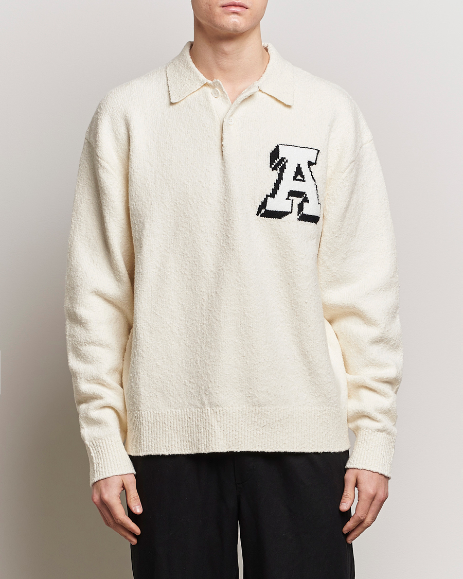Men | Knitted Jumpers | Axel Arigato | Team Knitted Polo Off White