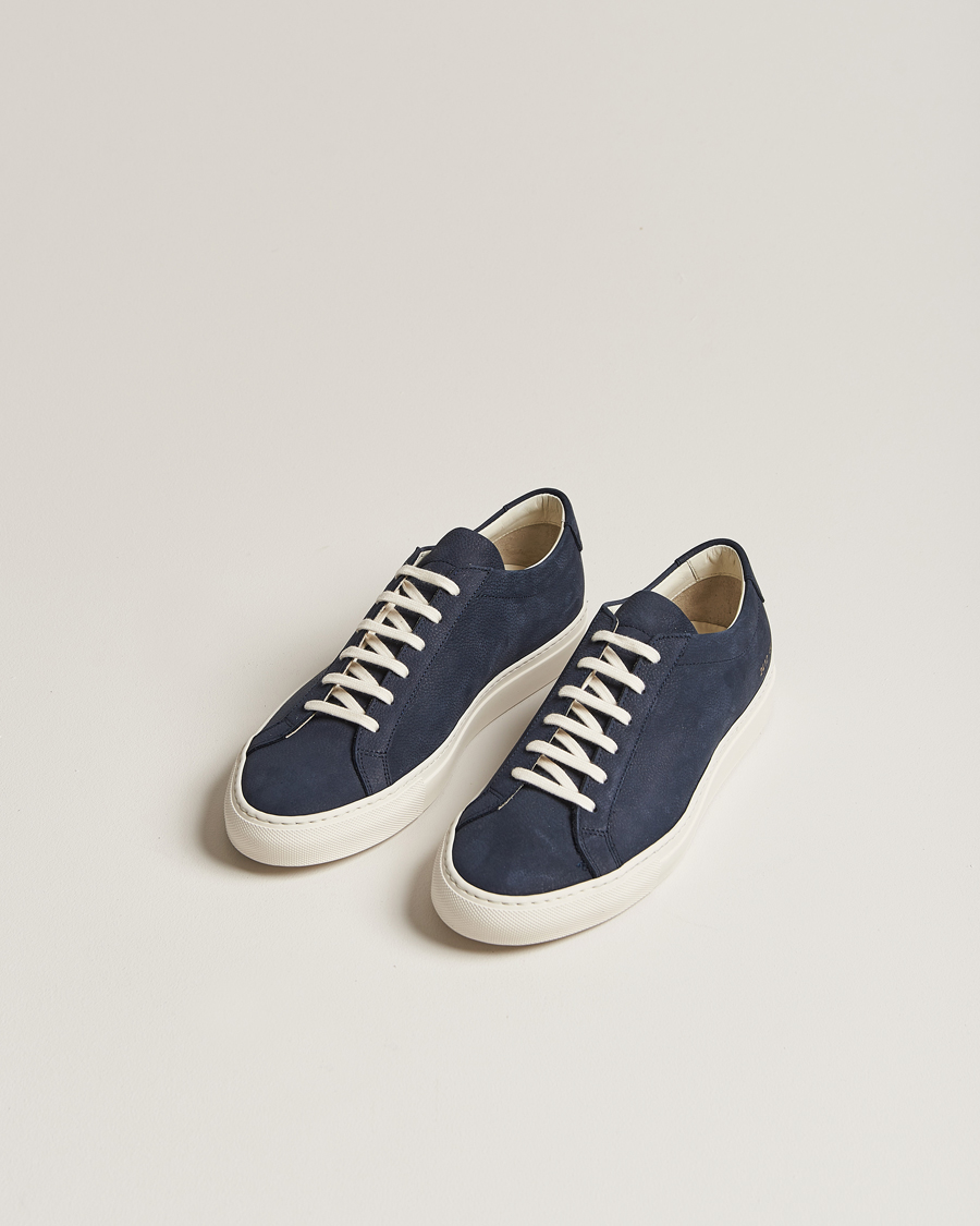 Homme | Common Projects | Common Projects | Original Achilles Pebbled Nubuck Sneaker Navy
