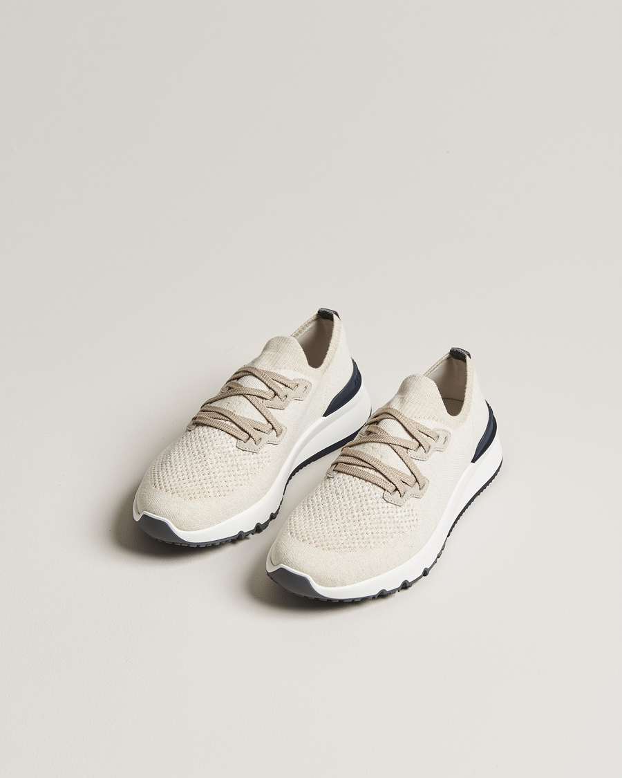 Men | Shoes | Brunello Cucinelli | Mesh Running Sneakers Beige