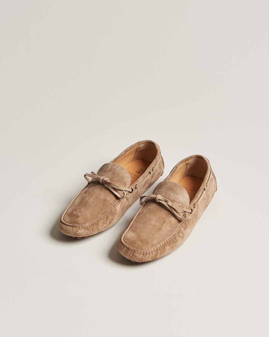 Men | Handmade shoes | Brunello Cucinelli | Laced Carshoe Beige Suede