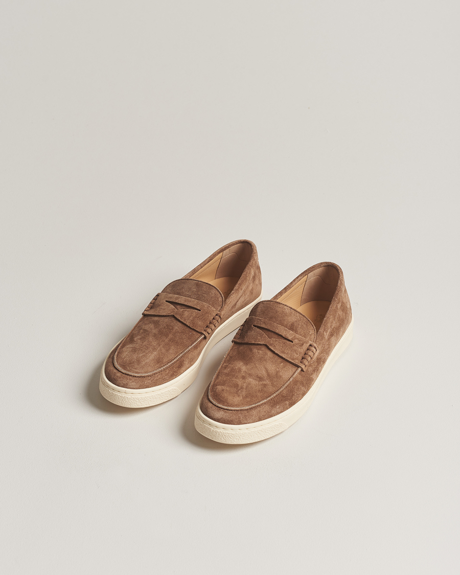 Men | Handmade shoes | Brunello Cucinelli | Moccasin Loafer Brown Suede