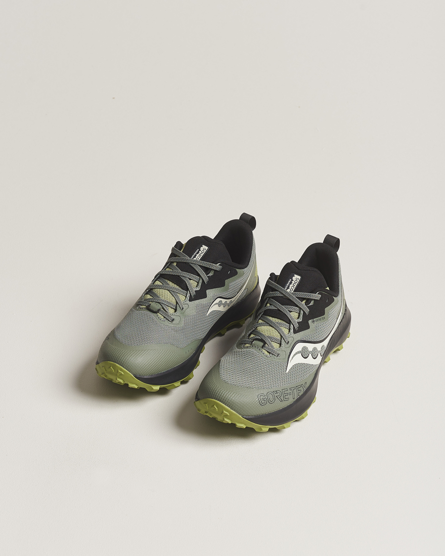 Men | Shoes | Saucony | Peregrine 14 Gore-Tex Trail Sneaker Olive