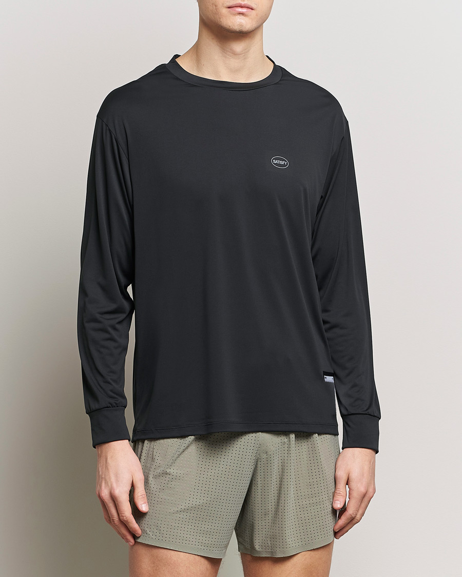 Men | Clothing | Satisfy | AuraLite Long Sleeve T-Shirt Black
