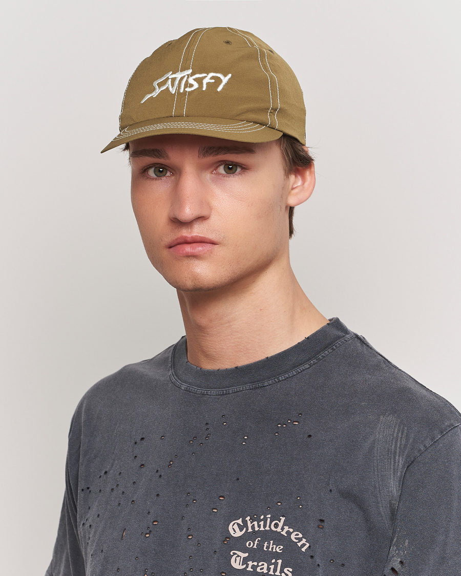 Homme | Active | Satisfy | PeaceShell Running Cap Oil Green