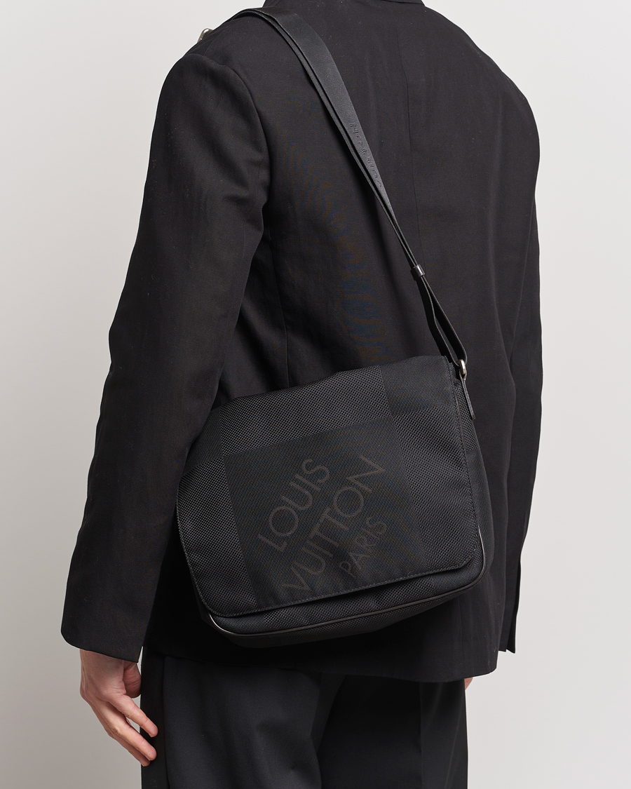 Homme | Pre-Owned & Vintage Bags | Louis Vuitton Pre-Owned | Canvas Messenger Bag Damier Geant
