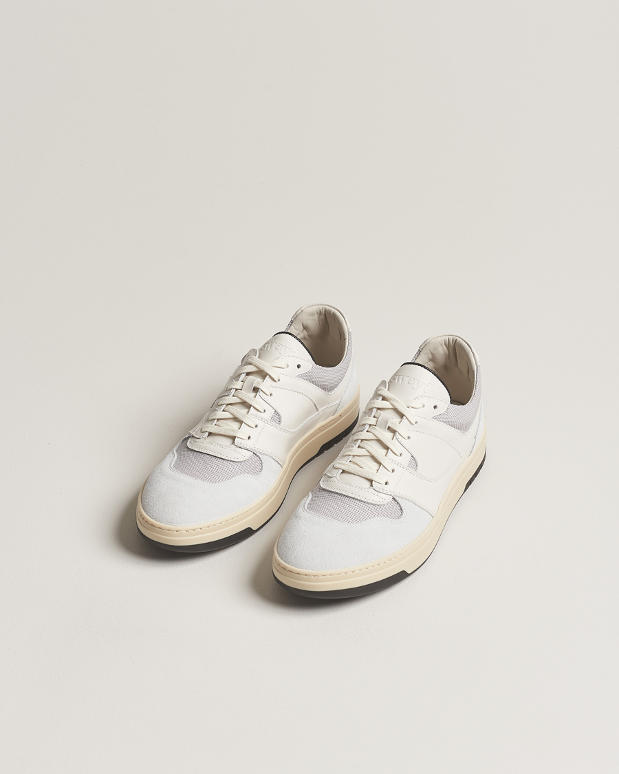 Men | Sweyd | Sweyd | Net Suede/Leather Sneaker White/Grey