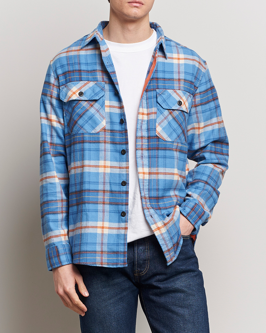 Men | Clothing | Pendleton | Burnside Flannel Shirt Blue/Red Plaid