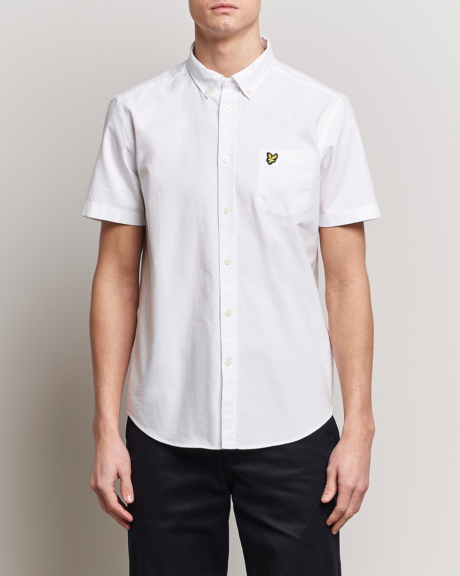 Herr | Kläder | Lyle & Scott | Lightweight Oxford Short Sleeve Shirt White