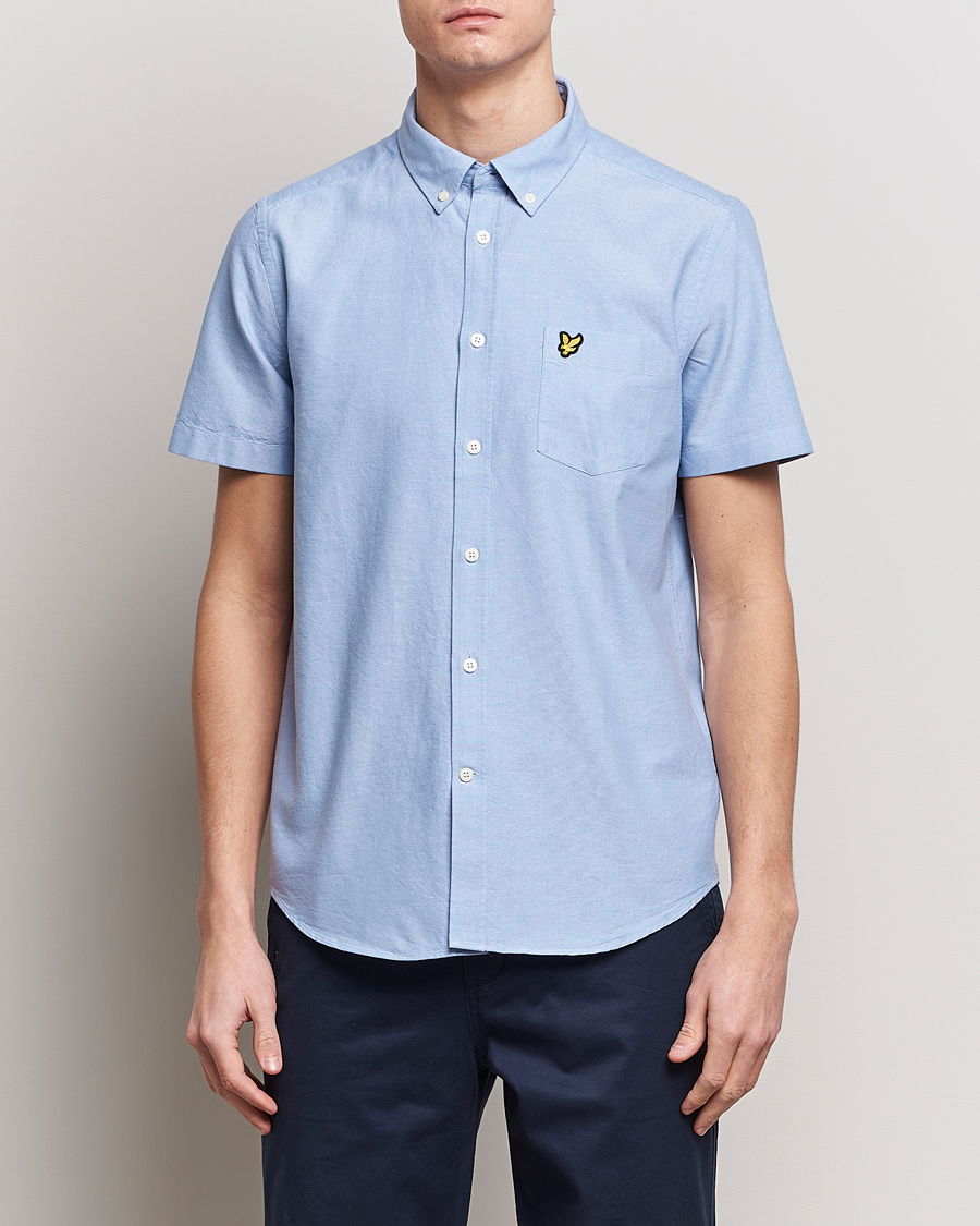 Herr | Kläder | Lyle & Scott | Lightweight Oxford Short Sleeve Shirt Riviera