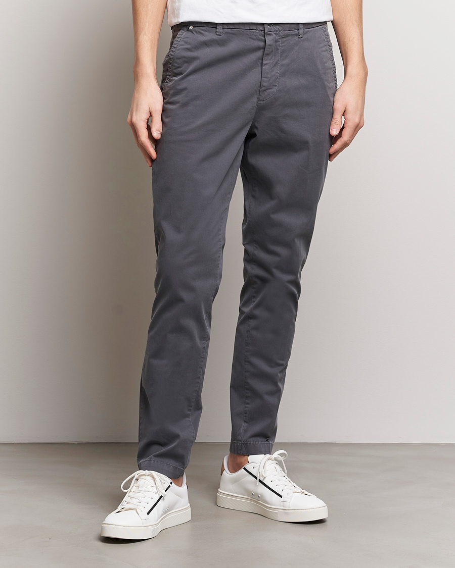 Men | Clothing | BOSS BLACK | Kaiton Cotton Pants Medium Grey