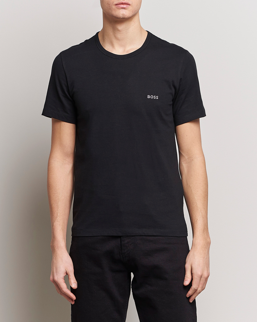 Men | Multipack | BOSS BLACK | 3-Pack Crew Neck T-Shirt Black/White/Blue