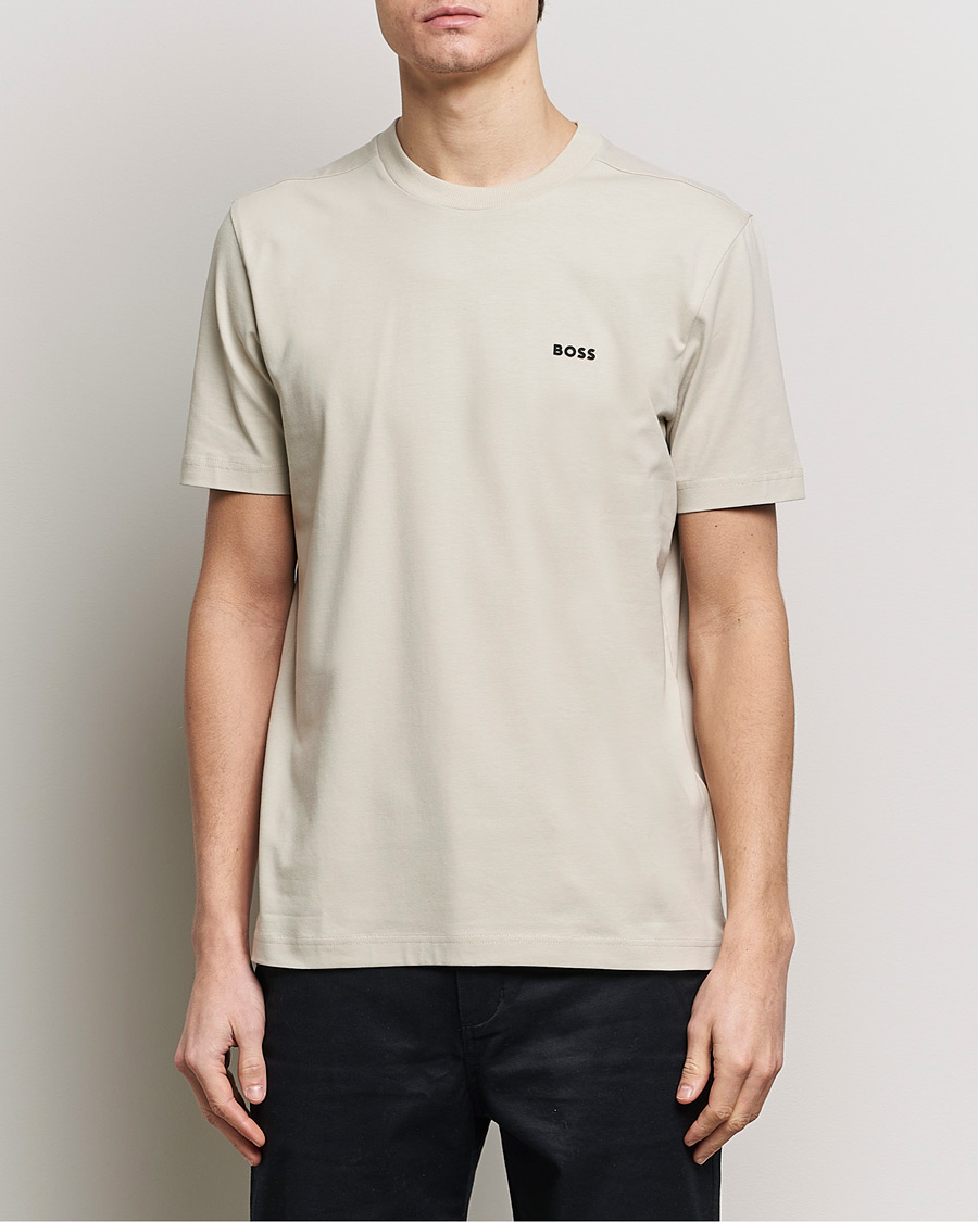Men | Clothing | BOSS GREEN | Crew Neck T-Shirt Light Beige