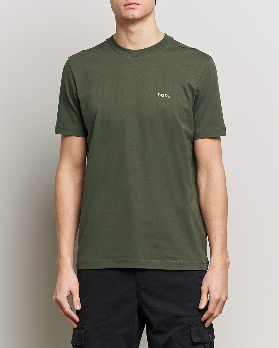 Men | Clothing | BOSS GREEN | Crew Neck T-Shirt Open Green