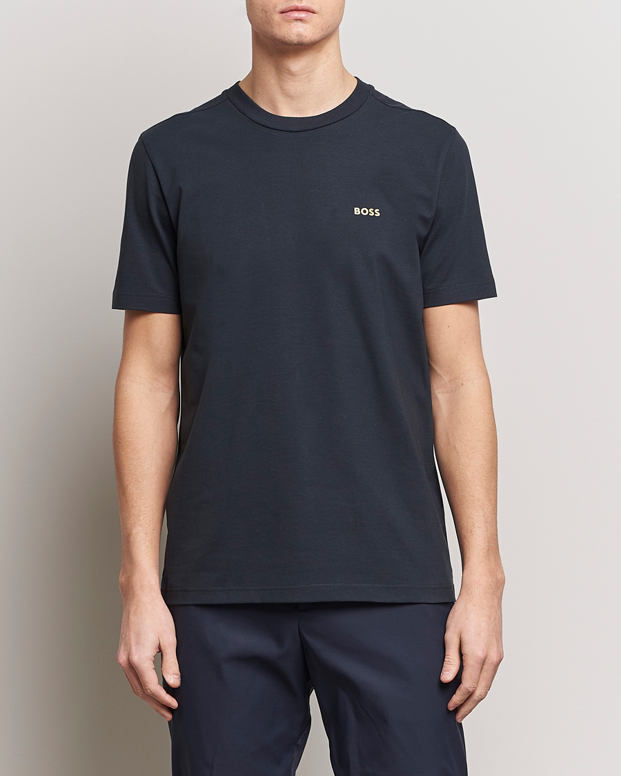 Men | Clothing | BOSS GREEN | Crew Neck T-Shirt Dark Blue