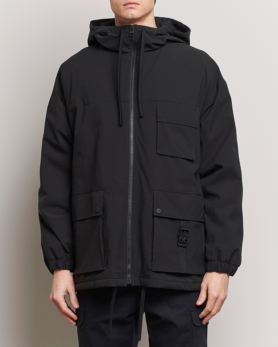 Men |  | HUGO | Borjo Hooded Jacket Black