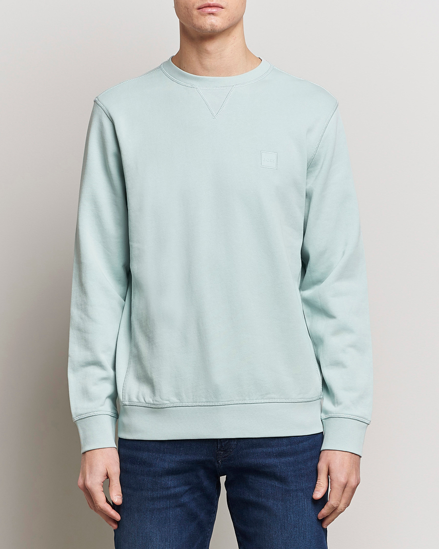 Men | Clothing | BOSS ORANGE | Westart Logo Sweatshirt Turquoise