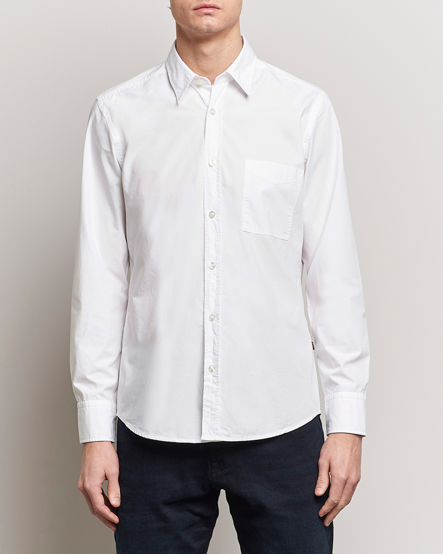 Men | Clothing | BOSS ORANGE | Relegant Cotton Pocket Shirt White