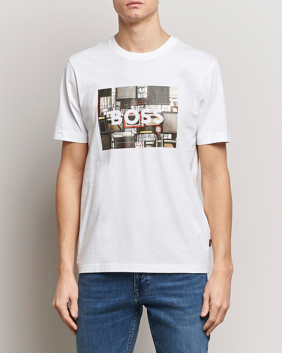 Men | Clothing | BOSS ORANGE | Heavy Logo T-Shirt White