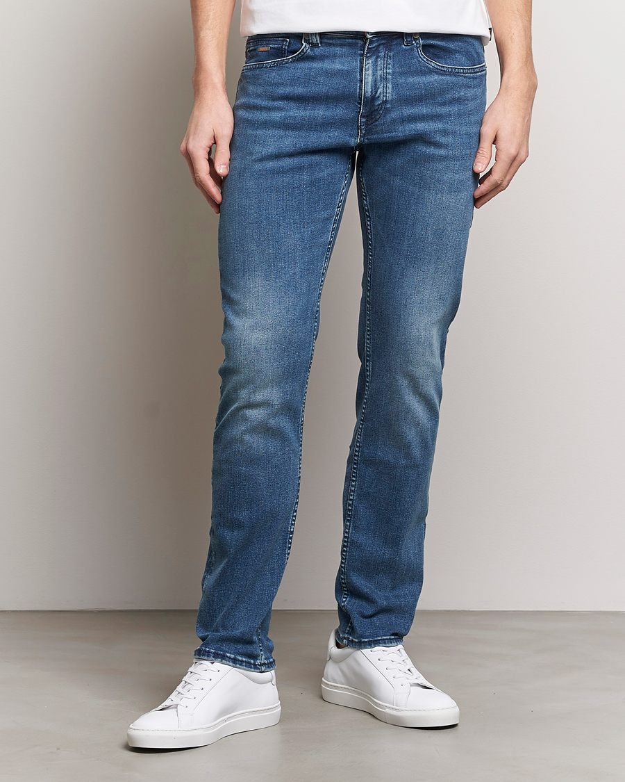Men | Clothing | BOSS ORANGE | Delaware Slim Fit Stretch Jeans Bright Blue