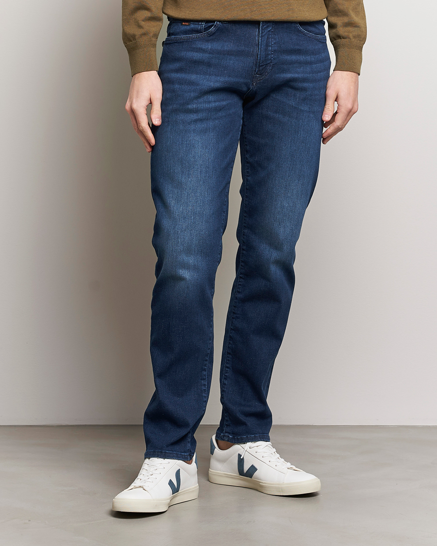 Men | Clothing | BOSS ORANGE | Re.Maine Regular Fit Stretch Jeans Blue