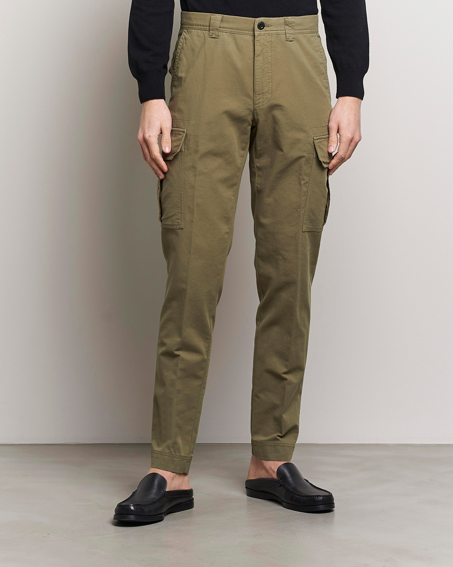 Men | Slowear | Incotex | Slim Fit Cargo Pants Military Green