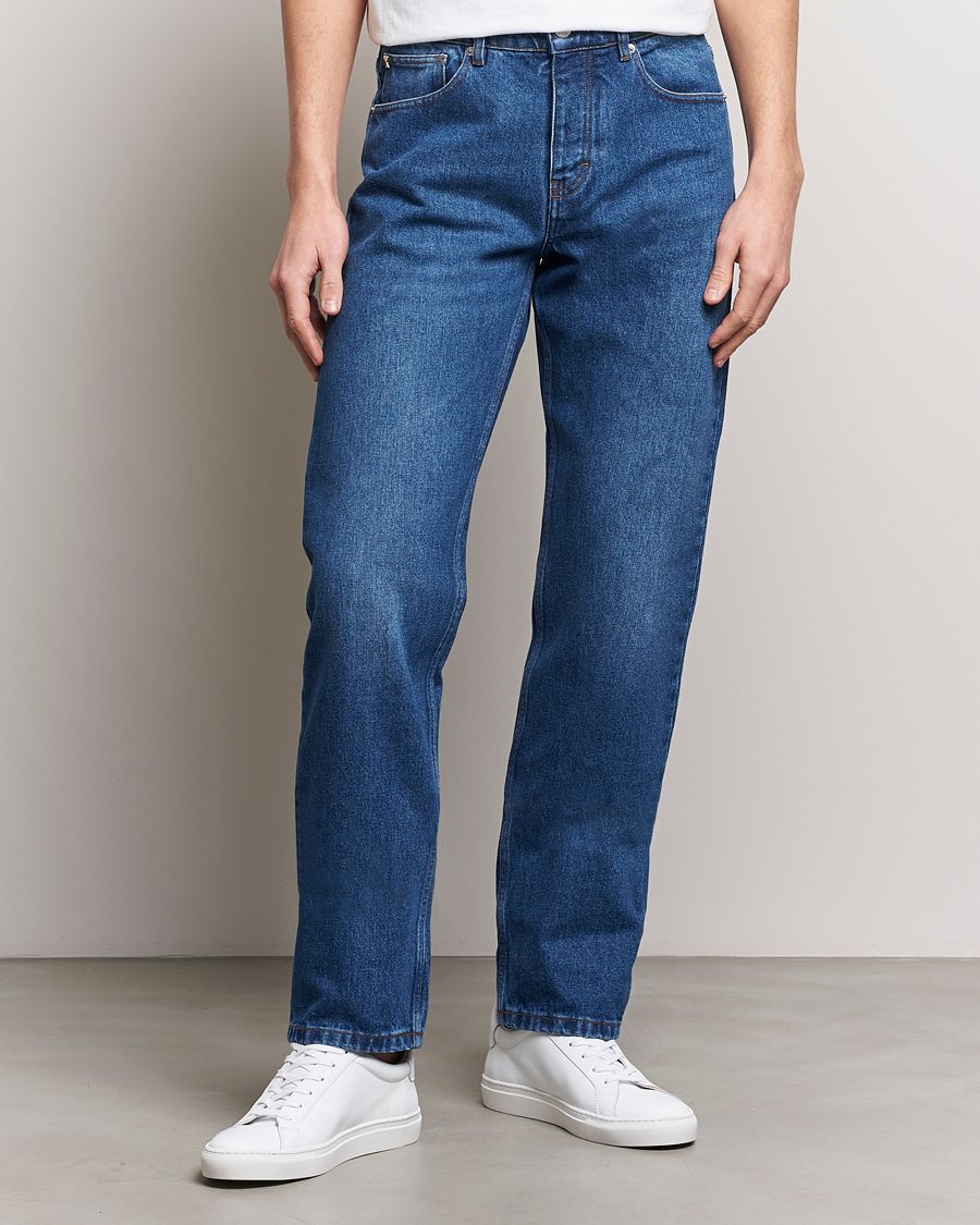 Men | Straight leg | AMI | Classic Fit Jeans Used Blue