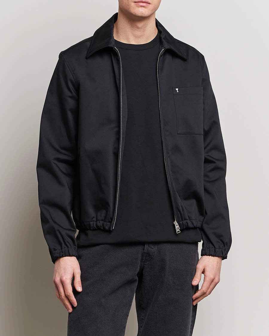 Men | Contemporary jackets | AMI | Zipped Jacket Black