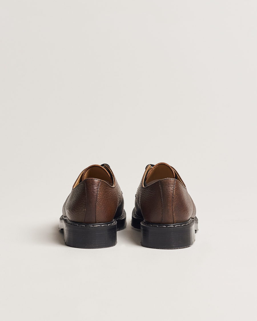 Men | Shoes | Solovair | 3 Eye Gibson Shoe Brown Grain