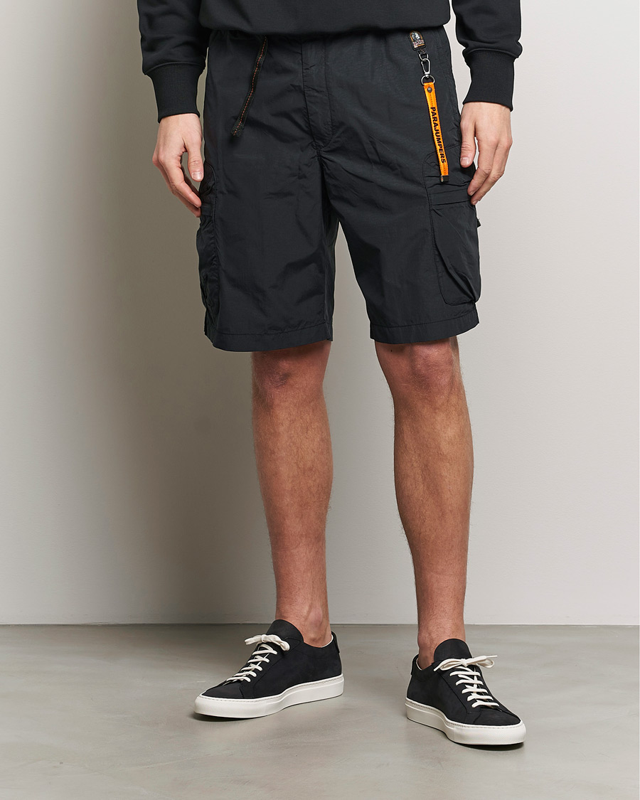 Men | Cargo Shorts | Parajumpers | Walton Vintage Nylon Shorts Black