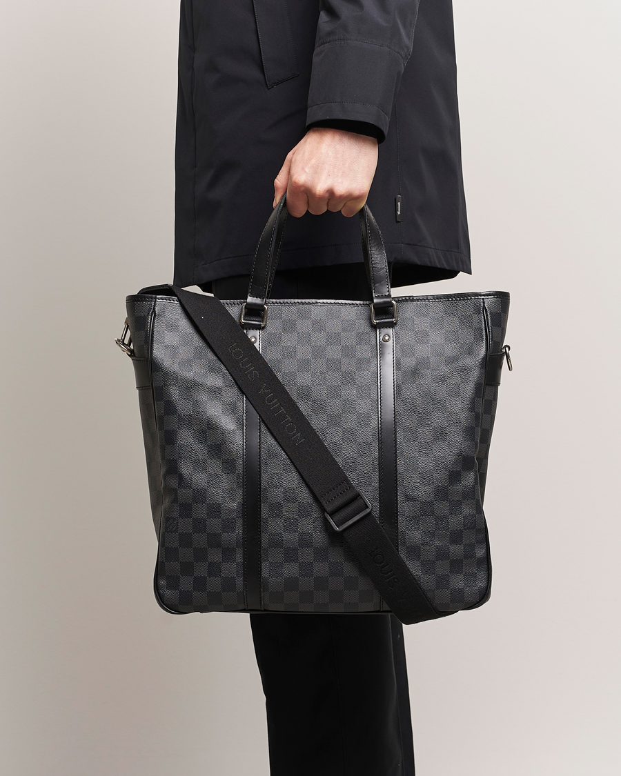 Men | Pre-Owned & Vintage Bags | Louis Vuitton Pre-Owned | Tadao Tote Bag Damier Graphite