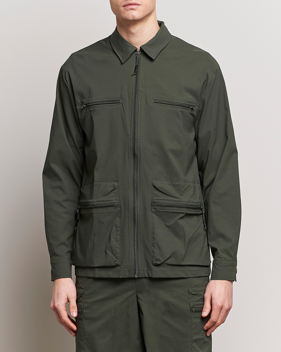 Men | Clothing | RAINS | Tomar Ripstop Overshirt Green