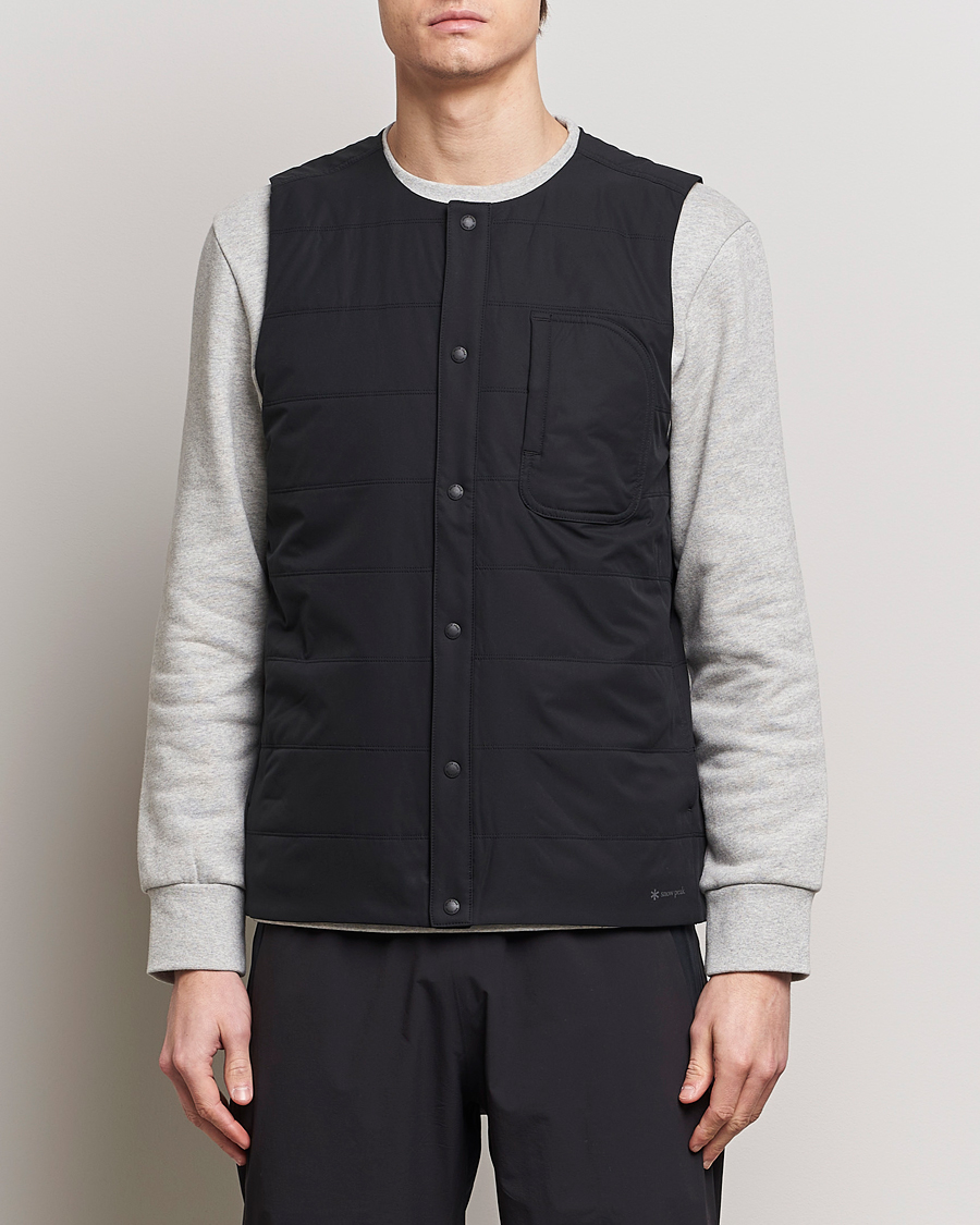 Men | Clothing | Snow Peak | Flexible Insulated Vest Black