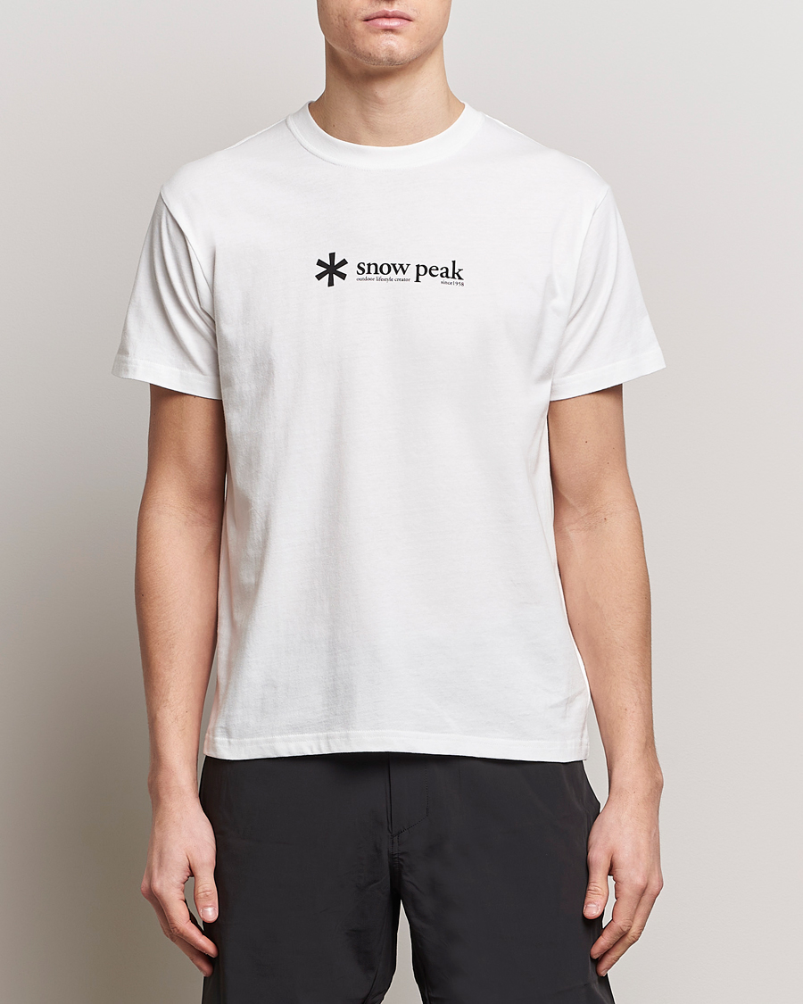 Men | Active | Snow Peak | Soft Cotton Logo T-Shirt White
