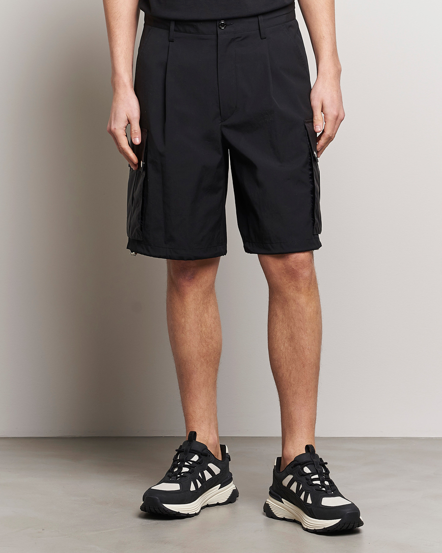 Men | Clothing | Moncler | Cotton Cargo Shorts Black