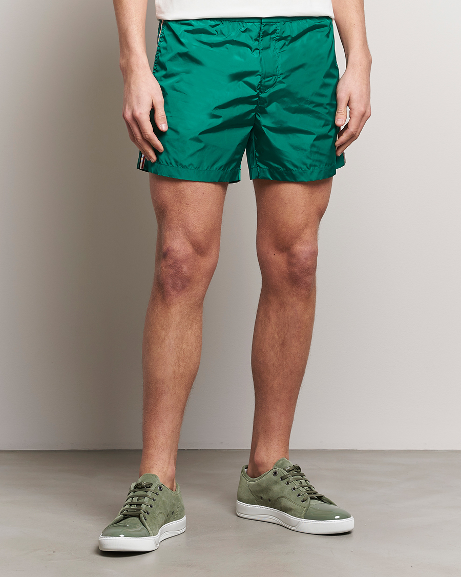Men | Luxury Brands | Moncler | Nylon Swim Shorts Emerald Green